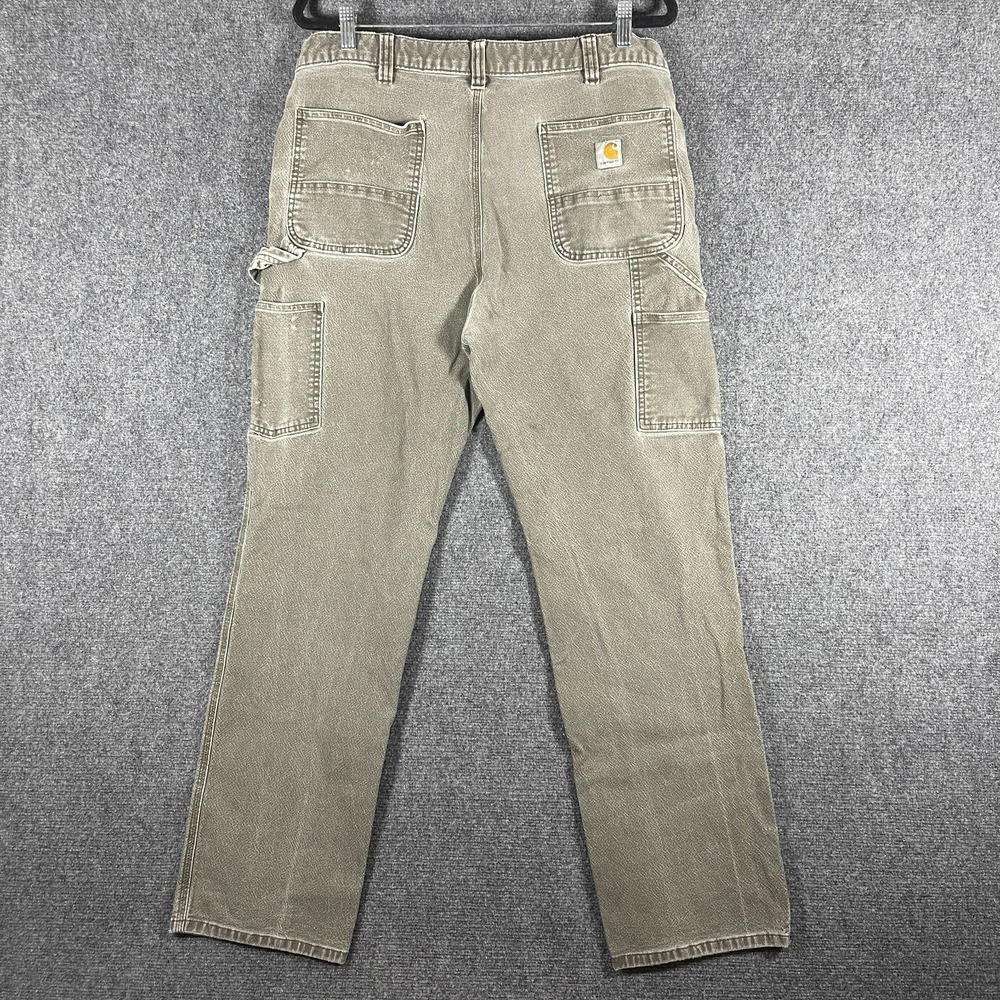 Carhartt Rugged Flex Relaxed Fit Pants Carpenter 103279 217 Gray Mens 38x34 READ